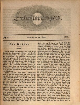 Erheiterungen (Aschaffenburger Zeitung) Sonntag 14. März 1847