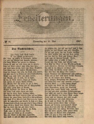 Erheiterungen (Aschaffenburger Zeitung) Donnerstag 13. Mai 1847