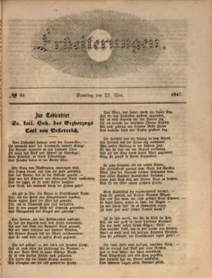 Erheiterungen (Aschaffenburger Zeitung) Samstag 22. Mai 1847