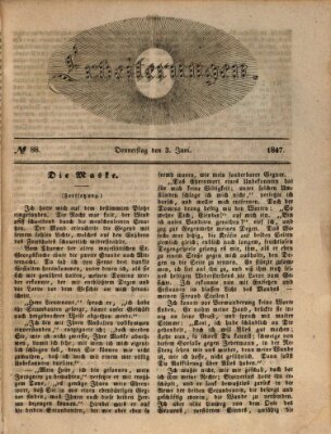 Erheiterungen (Aschaffenburger Zeitung) Donnerstag 3. Juni 1847