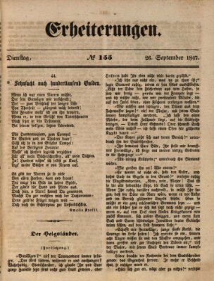 Erheiterungen (Aschaffenburger Zeitung) Sonntag 26. September 1847