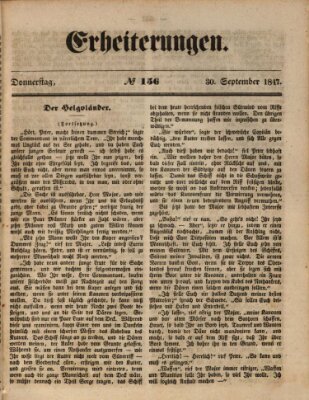 Erheiterungen (Aschaffenburger Zeitung) Donnerstag 30. September 1847