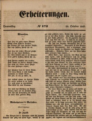 Erheiterungen (Aschaffenburger Zeitung) Donnerstag 28. Oktober 1847