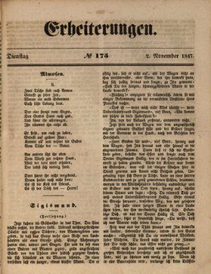 Erheiterungen (Aschaffenburger Zeitung) Dienstag 2. November 1847