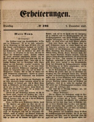 Erheiterungen (Aschaffenburger Zeitung) Dienstag 7. Dezember 1847