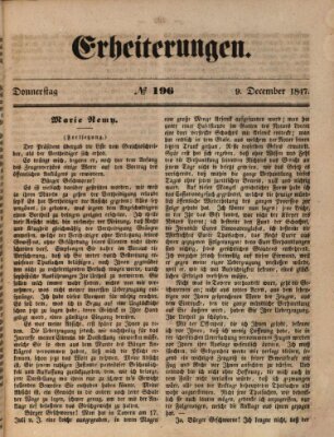 Erheiterungen (Aschaffenburger Zeitung) Donnerstag 9. Dezember 1847