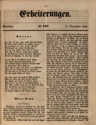 Erheiterungen (Aschaffenburger Zeitung) Samstag 11. Dezember 1847