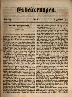 Erheiterungen (Aschaffenburger Zeitung) Sonntag 2. Januar 1848