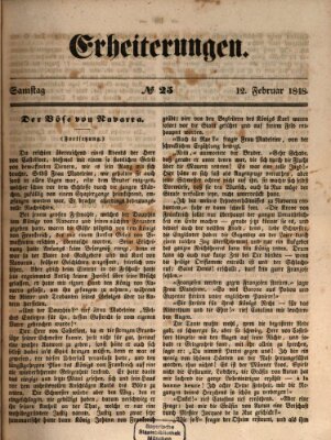 Erheiterungen (Aschaffenburger Zeitung) Samstag 12. Februar 1848