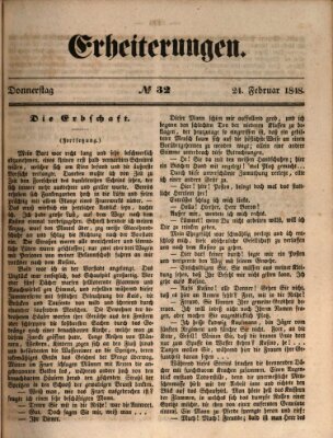 Erheiterungen (Aschaffenburger Zeitung) Donnerstag 24. Februar 1848