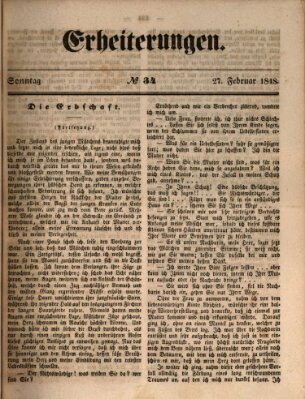 Erheiterungen (Aschaffenburger Zeitung) Sonntag 27. Februar 1848