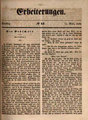 Erheiterungen (Aschaffenburger Zeitung) Samstag 11. März 1848