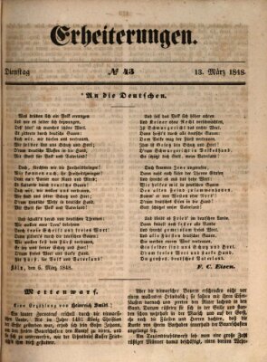 Erheiterungen (Aschaffenburger Zeitung) Montag 13. März 1848