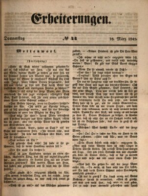 Erheiterungen (Aschaffenburger Zeitung) Donnerstag 16. März 1848