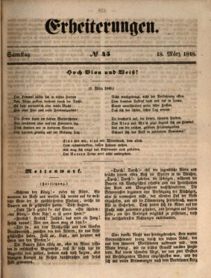 Erheiterungen (Aschaffenburger Zeitung) Samstag 18. März 1848