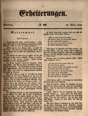 Erheiterungen (Aschaffenburger Zeitung) Sunday 19. March 1848