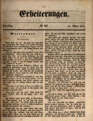 Erheiterungen (Aschaffenburger Zeitung) Dienstag 21. März 1848
