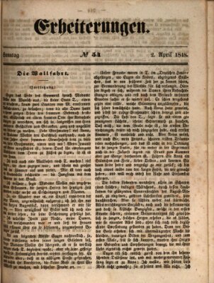 Erheiterungen (Aschaffenburger Zeitung) Sonntag 2. April 1848