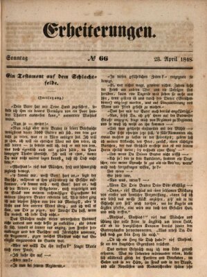 Erheiterungen (Aschaffenburger Zeitung) Sonntag 23. April 1848