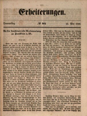 Erheiterungen (Aschaffenburger Zeitung) Donnerstag 25. Mai 1848