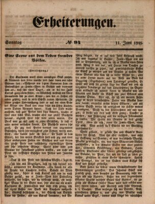 Erheiterungen (Aschaffenburger Zeitung) Sonntag 11. Juni 1848