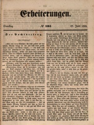 Erheiterungen (Aschaffenburger Zeitung) Dienstag 27. Juni 1848