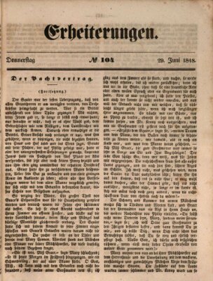 Erheiterungen (Aschaffenburger Zeitung) Donnerstag 29. Juni 1848