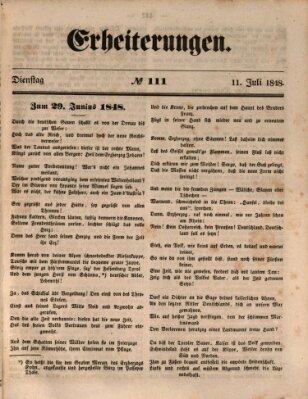 Erheiterungen (Aschaffenburger Zeitung) Dienstag 11. Juli 1848
