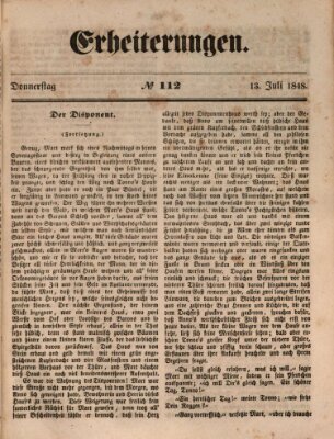 Erheiterungen (Aschaffenburger Zeitung) Donnerstag 13. Juli 1848