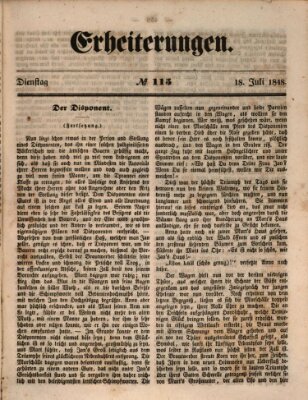 Erheiterungen (Aschaffenburger Zeitung) Dienstag 18. Juli 1848