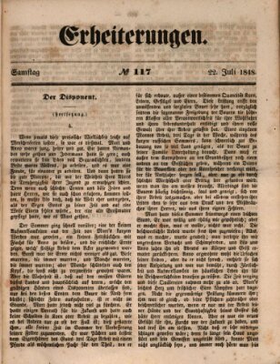 Erheiterungen (Aschaffenburger Zeitung) Samstag 22. Juli 1848