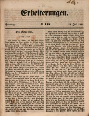 Erheiterungen (Aschaffenburger Zeitung) Sonntag 23. Juli 1848