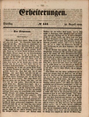 Erheiterungen (Aschaffenburger Zeitung) Dienstag 15. August 1848