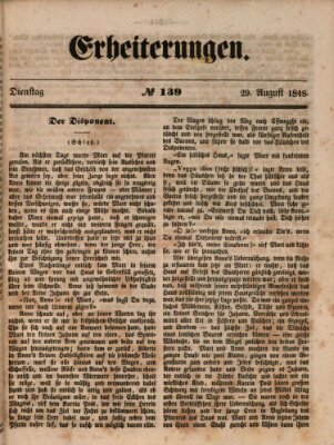 Erheiterungen (Aschaffenburger Zeitung) Dienstag 29. August 1848