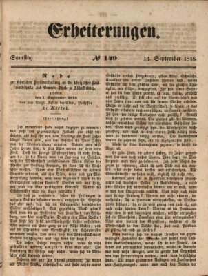 Erheiterungen (Aschaffenburger Zeitung) Samstag 16. September 1848