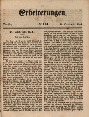 Erheiterungen (Aschaffenburger Zeitung) Dienstag 19. September 1848