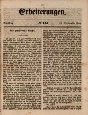 Erheiterungen (Aschaffenburger Zeitung) Samstag 23. September 1848