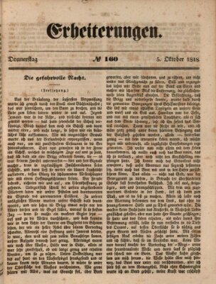 Erheiterungen (Aschaffenburger Zeitung) Donnerstag 5. Oktober 1848