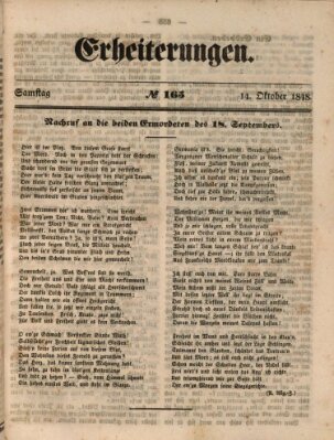 Erheiterungen (Aschaffenburger Zeitung) Samstag 14. Oktober 1848