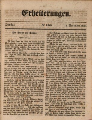 Erheiterungen (Aschaffenburger Zeitung) Dienstag 14. November 1848