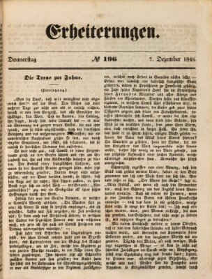 Erheiterungen (Aschaffenburger Zeitung) Donnerstag 7. Dezember 1848