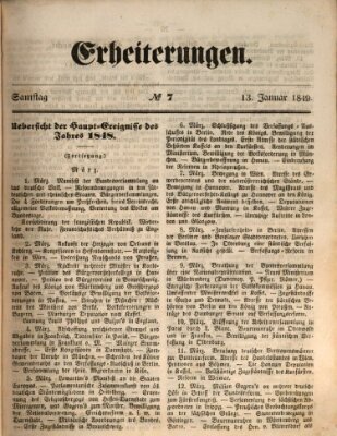 Erheiterungen (Aschaffenburger Zeitung) Samstag 13. Januar 1849