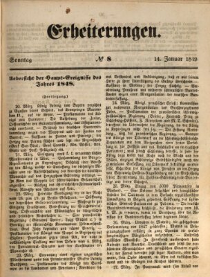 Erheiterungen (Aschaffenburger Zeitung) Sonntag 14. Januar 1849