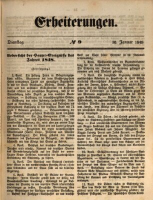 Erheiterungen (Aschaffenburger Zeitung) Dienstag 16. Januar 1849