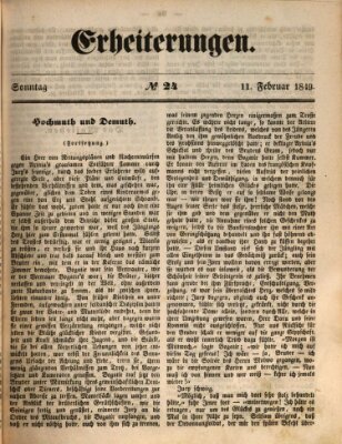 Erheiterungen (Aschaffenburger Zeitung) Sonntag 11. Februar 1849