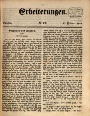 Erheiterungen (Aschaffenburger Zeitung) Dienstag 13. Februar 1849