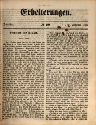 Erheiterungen (Aschaffenburger Zeitung) Dienstag 20. Februar 1849