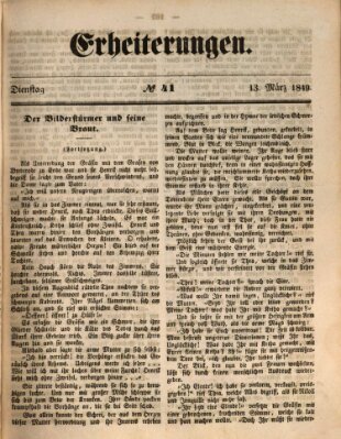 Erheiterungen (Aschaffenburger Zeitung) Dienstag 13. März 1849