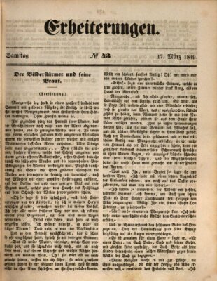 Erheiterungen (Aschaffenburger Zeitung) Samstag 17. März 1849