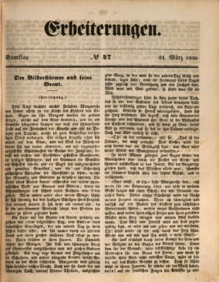 Erheiterungen (Aschaffenburger Zeitung) Samstag 24. März 1849